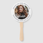 Stolz auf unser Graduate 20XX Simple Abschluss Fot Fächer (Vorderseite)