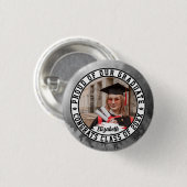 Stolz auf unser Graduate Trendy Abschluss Foto Nie Button (Vorne & Hinten)
