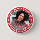 Stolz auf unseren Abschluss 20XX | ABSCHLUSS FOTO Button (Vorderseite)