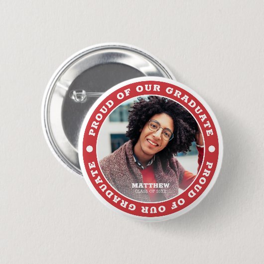 Stolz auf unseren Abschluss 20XX | ABSCHLUSS FOTO Button (Vorne & Hinten)