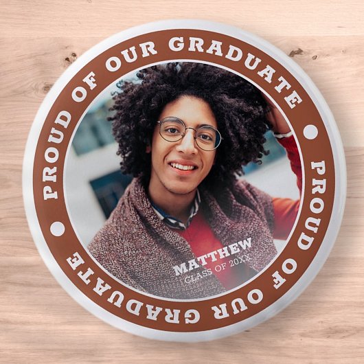 Stolz auf unseren Abschluss 20XX | ABSCHLUSS FOTO Button