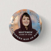 Stolz auf unseren Absolventen 20XX Moderne Abschlu Button (Vorderseite)