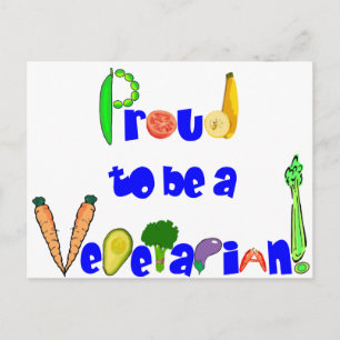 Stolz auf Vegetarier Postkarte