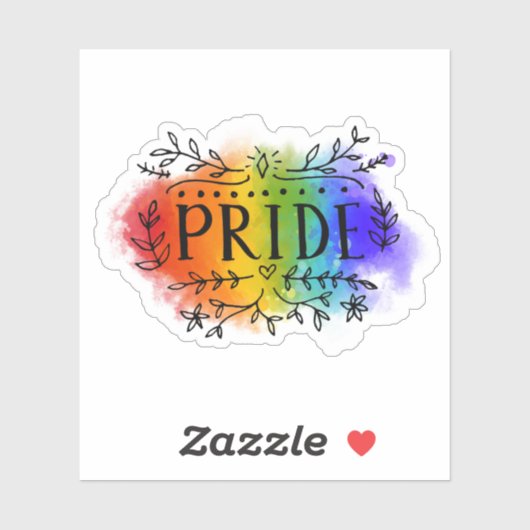 Stolz auf Wasserfarbe Aufkleber (Blatt)