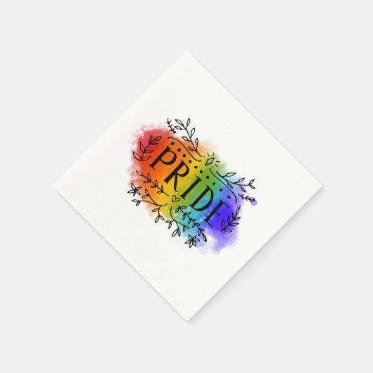 Stolz auf Wasserfarbe Serviette (Ecke)