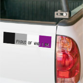 Stolz auf, wer ich bin - asexualen autoaufkleber (Auf Lkw)