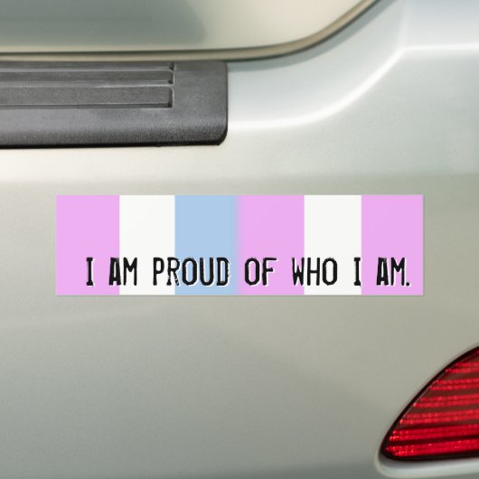 Stolz auf, wer ich bin - Intersex Autoaufkleber (Auf Auto)