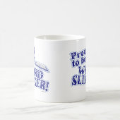 Stolz auf Word Slinger Author Sprichwort Kaffeetasse (Mittel)
