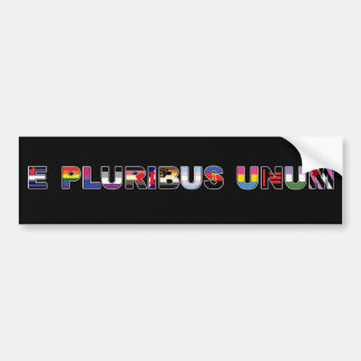 Stolz-Aufkleber E Pluribus Unum Autoaufkleber