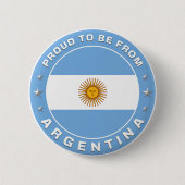 stolz aus Argentinien zu sein Button (Vorderseite)