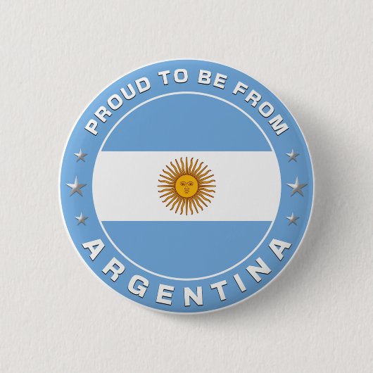stolz aus Argentinien zu sein Button (Vorderseite)