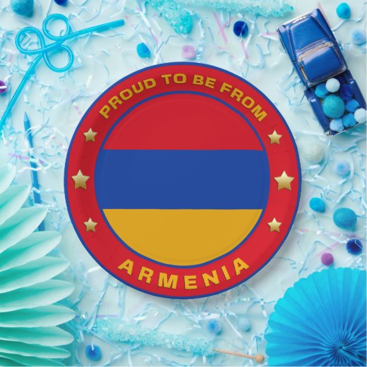 Stolz aus Armenien Pappteller (Party)