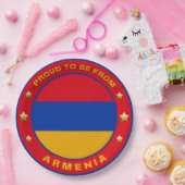 Stolz aus Armenien Pappteller (Party)