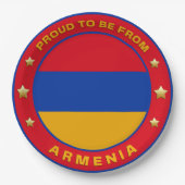 Stolz aus Armenien Pappteller (Vorderseite)