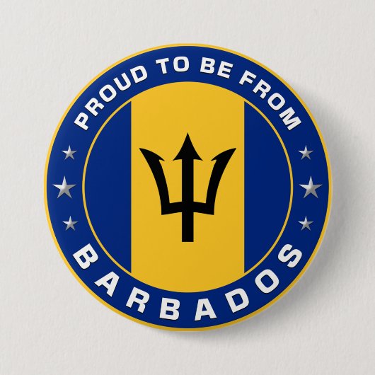 Stolz aus Barbados Button (Vorderseite)