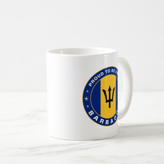 Stolz aus Barbados Kaffeetasse (VorderseiteRechts)