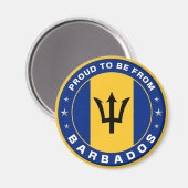 Stolz aus Barbados Magnet (Vorderseite/Rückseite)