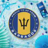 Stolz aus Barbados Pappteller (Party)