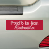 Stolz aus dem Alabama-Autoaufkleber Autoaufkleber (Auf Auto)