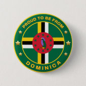 Stolz aus Dominica Button (Vorderseite)
