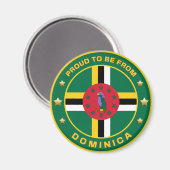 Stolz aus Dominica Magnet (Vorderseite/Rückseite)