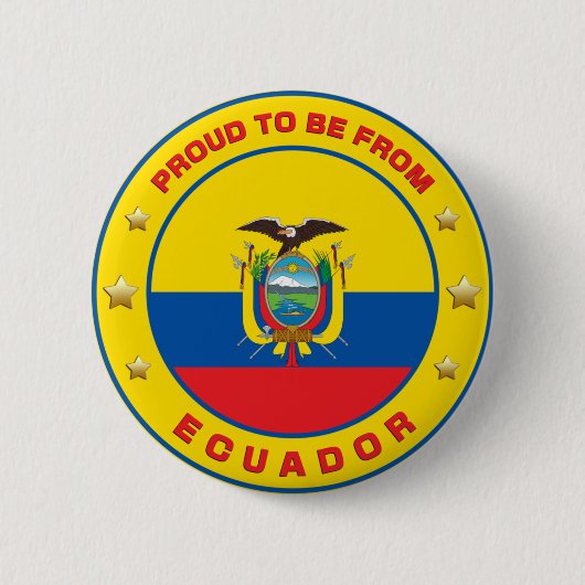 Stolz aus Ecuador. Button (Vorderseite)