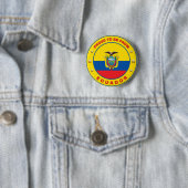 Stolz aus Ecuador. Button (Beispiel)