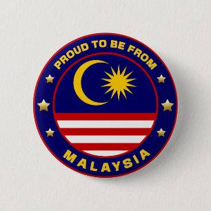 Stolz aus Malaysia Button