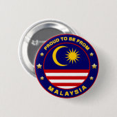 Stolz aus Malaysia Button (Vorne & Hinten)
