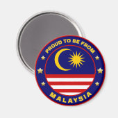 Stolz aus Malaysia Magnet (Vorderseite/Rückseite)