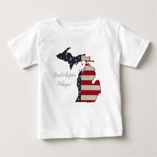 Stolz aus Michigan | Patriotisch Baby T-shirt (Vorderseite)