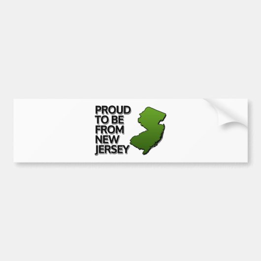 Stolz aus New Jersey Autoaufkleber (Vorne)