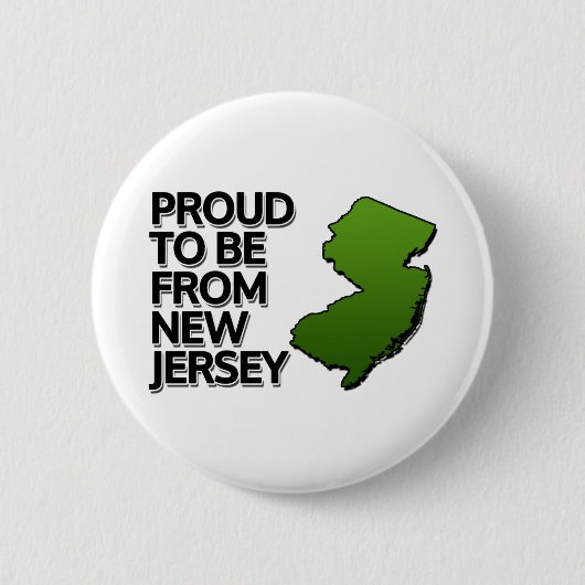 Stolz aus New Jersey Button (Vorderseite)