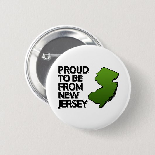 Stolz aus New Jersey Button (Vorne & Hinten)