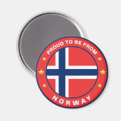 Stolz aus Norwegen Magnet (Vorderseite/Rückseite)