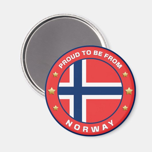 Stolz aus Norwegen Magnet (Vorderseite/Rückseite)