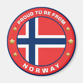 Stolz aus Norwegen Magnet (Vorne)