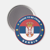 Stolz aus Serbien Magnet (Vorderseite/Rückseite)