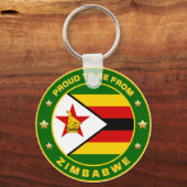 Stolz aus Simbabwe Schlüsselanhänger (Vorderseite)
