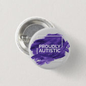 Stolz autistisch (lila) button (Vorne & Hinten)