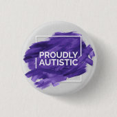 Stolz autistisch (lila) button (Vorderseite)