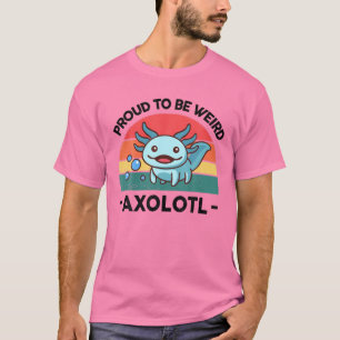 Stolz Axolotl Kinder Mädchen Frauen Salaman T-Shirt