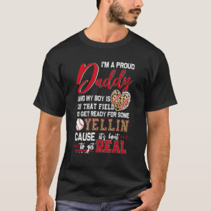 Stolz Baseball Daddy Baseball Familie Match 1 T-Shirt