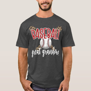 Stolz Baseball großes Oma eines Baseballspielers T-Shirt
