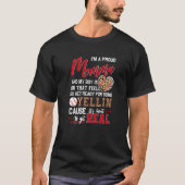 Stolz Baseball Momma Baseball Familie Matching T-Shirt (Vorderseite)
