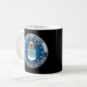 Stolz bedienten Offiziersveteran der Luftwaffe Kaffeetasse (Vorderseite Links)