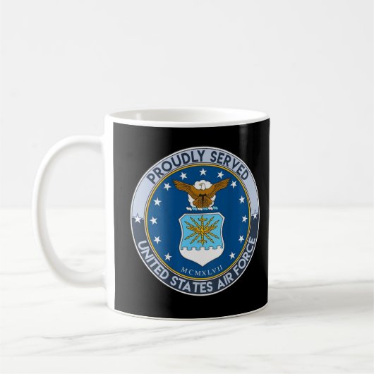 Stolz bedienten Offiziersveteran der Luftwaffe Kaffeetasse (Links)