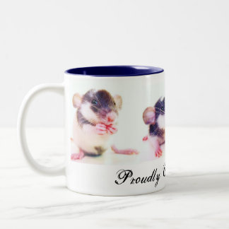 Stolz besessen durch Ratten! Zweifarbige Tasse