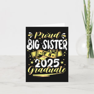 Stolz Big Sister Cl von 2025 Graduate Senior Gradu Karte
