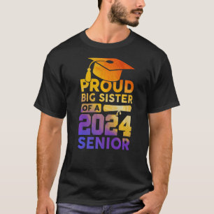 Stolz Big Sister einer 2024 Senior Class von 2024 T-Shirt
